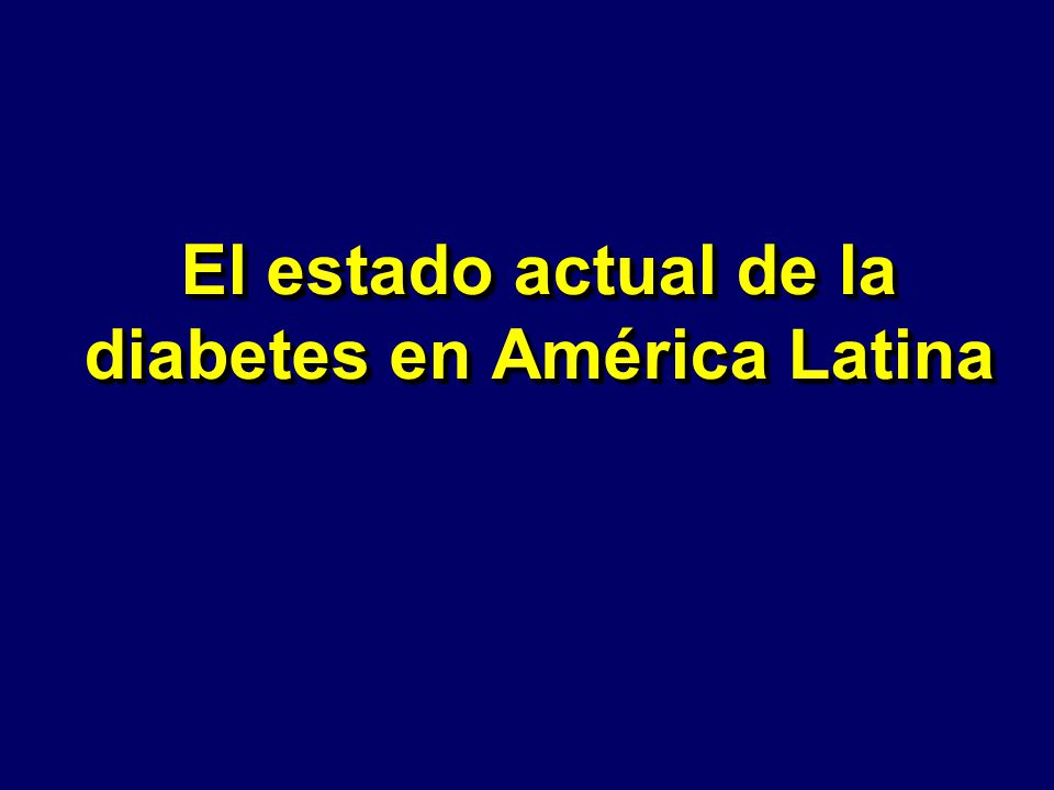 evaluación del estado actual de diabetes